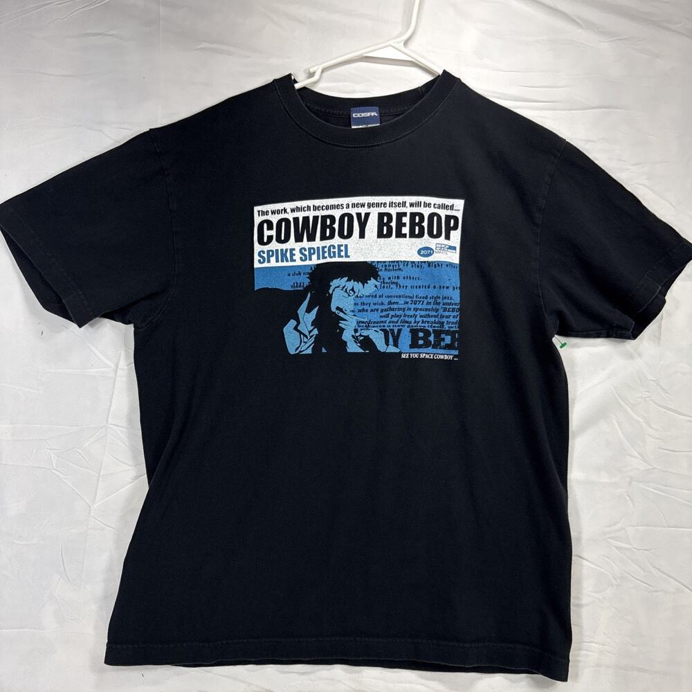 Presale XL Cowboy Bebop Spike Spiegel T-shirt Black Unisex Japan Limited Cosplay